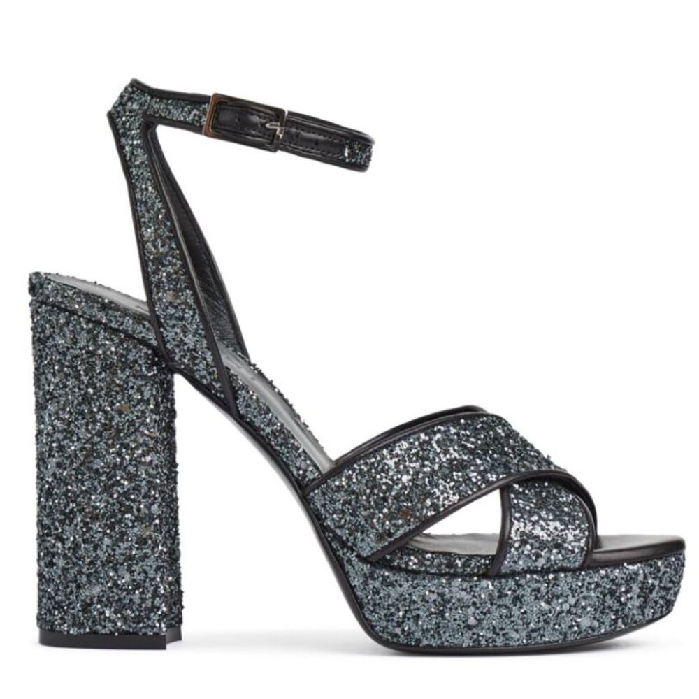 M. Gemi Scultura Glitter Platforms 37